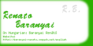 renato baranyai business card